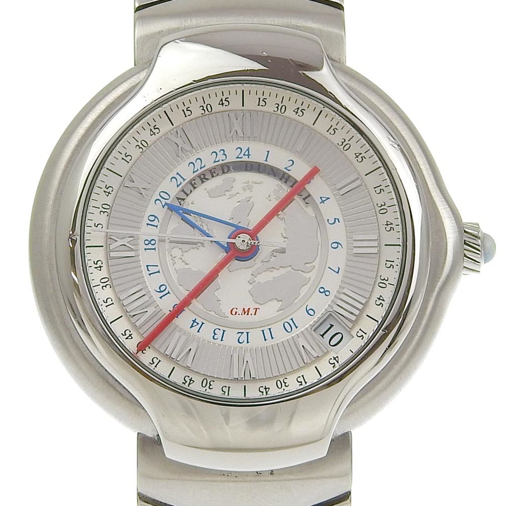 Dunhill Millennium Gmt Watch 1844 Limited Edition Bb8023 Stainless Steel Auto